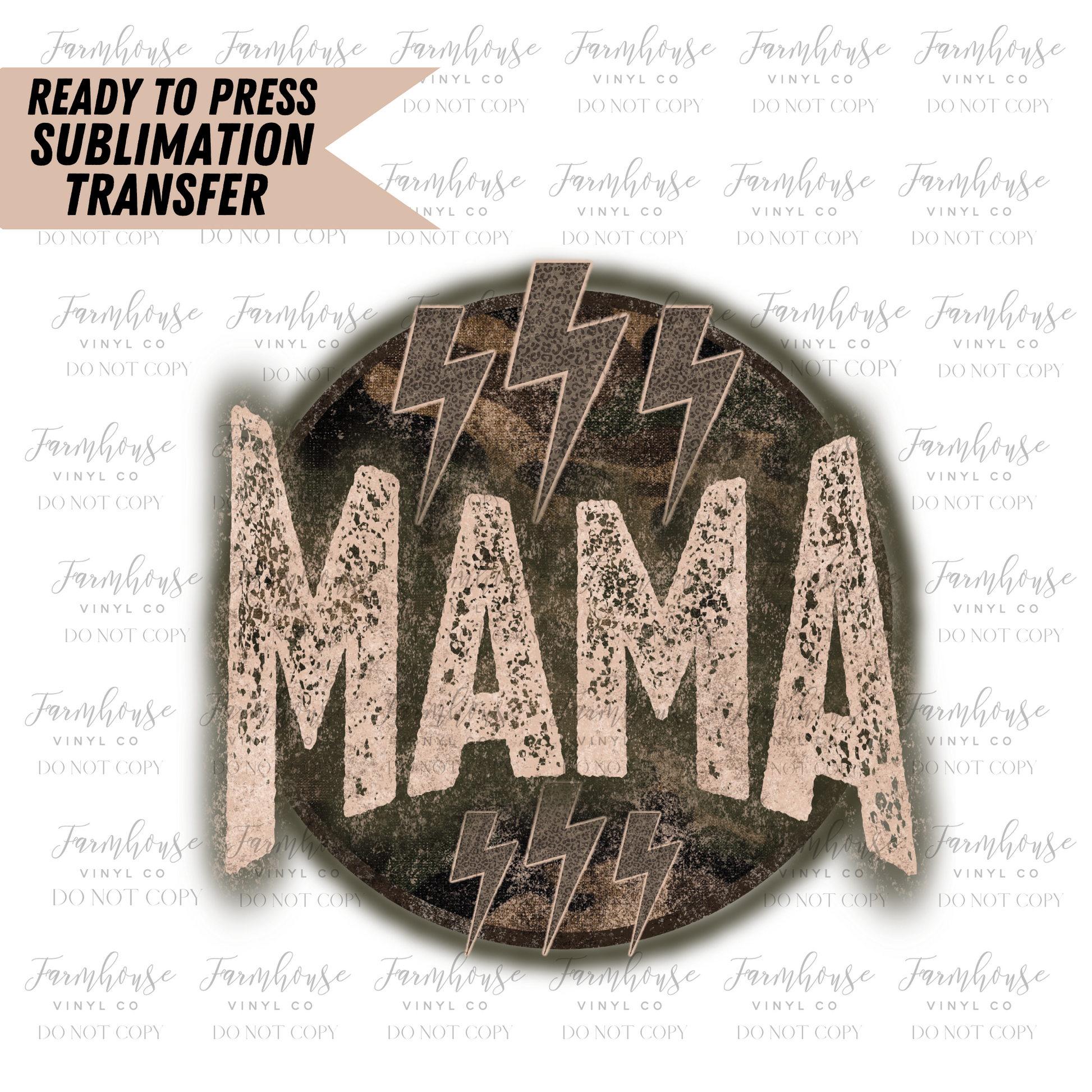 Vintage Retro Mama Ready To Press Sublimation Transfer - Farmhouse Vinyl Co