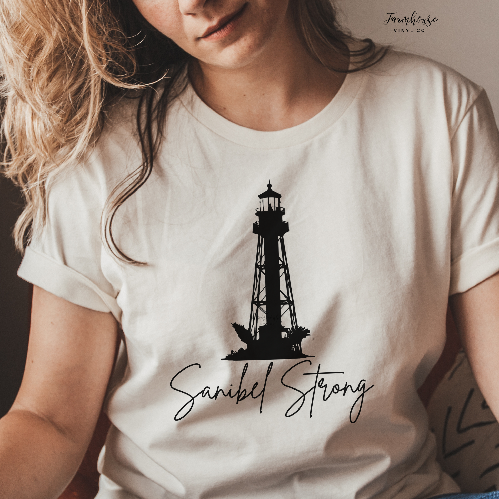 Sanibel Strong Lighthouse Shirt - Farmhouse Vinyl Co