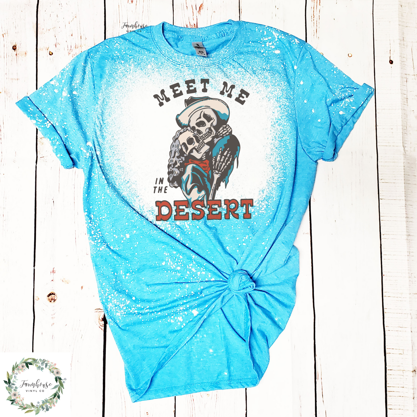 Meet Me At The Desert Bleached Shirt
