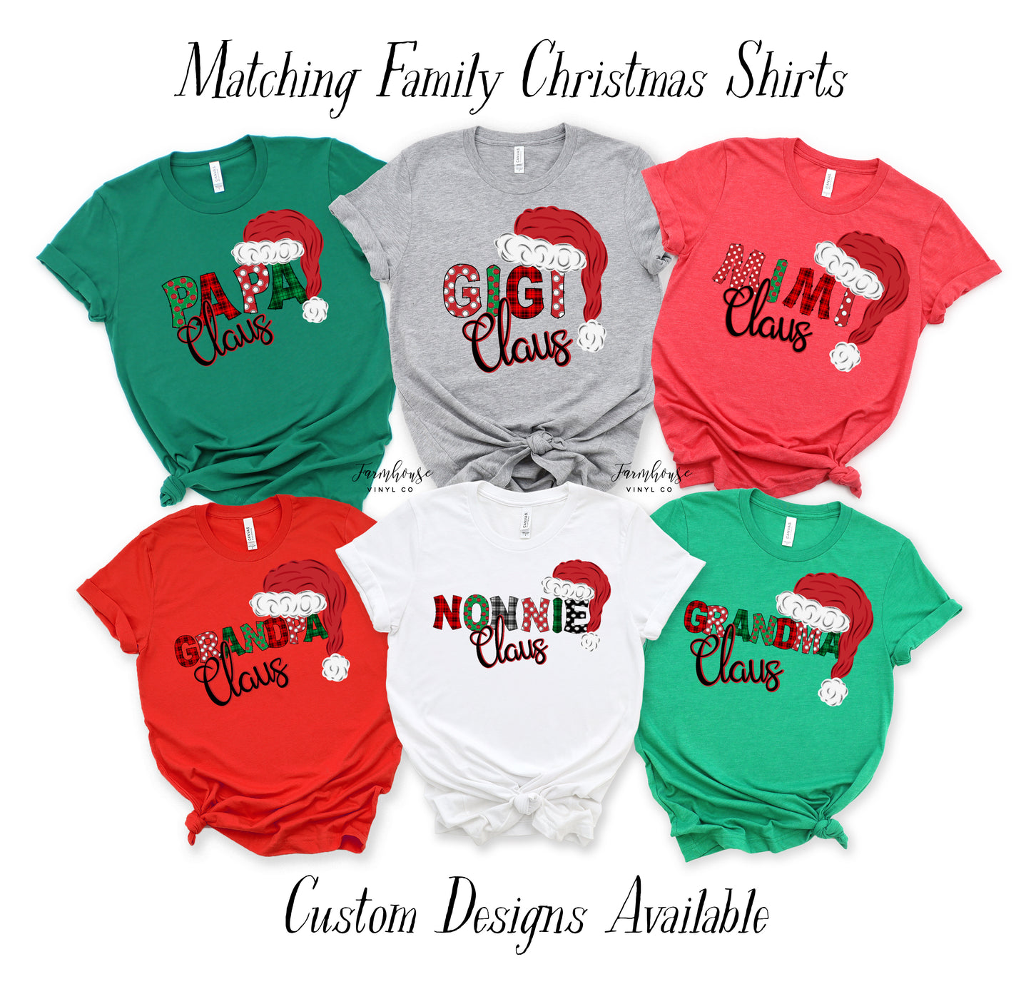 Family Claus Matching Christmas Shirts