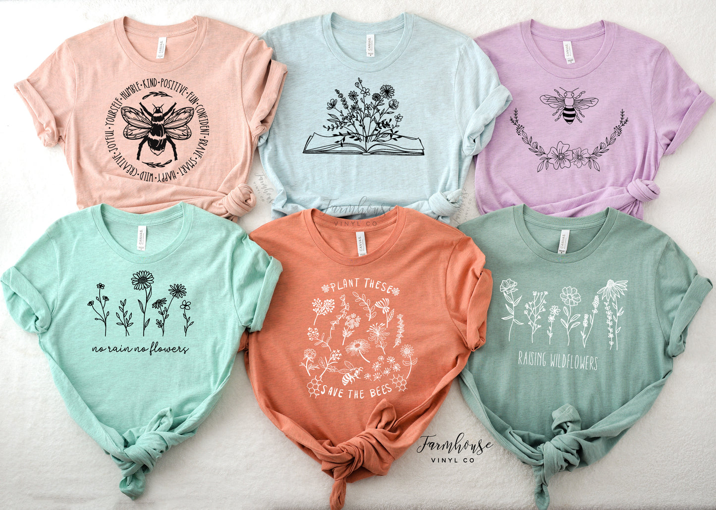 Wildflowers and Bee Shirt Collection - Farmhouse Vinyl Co