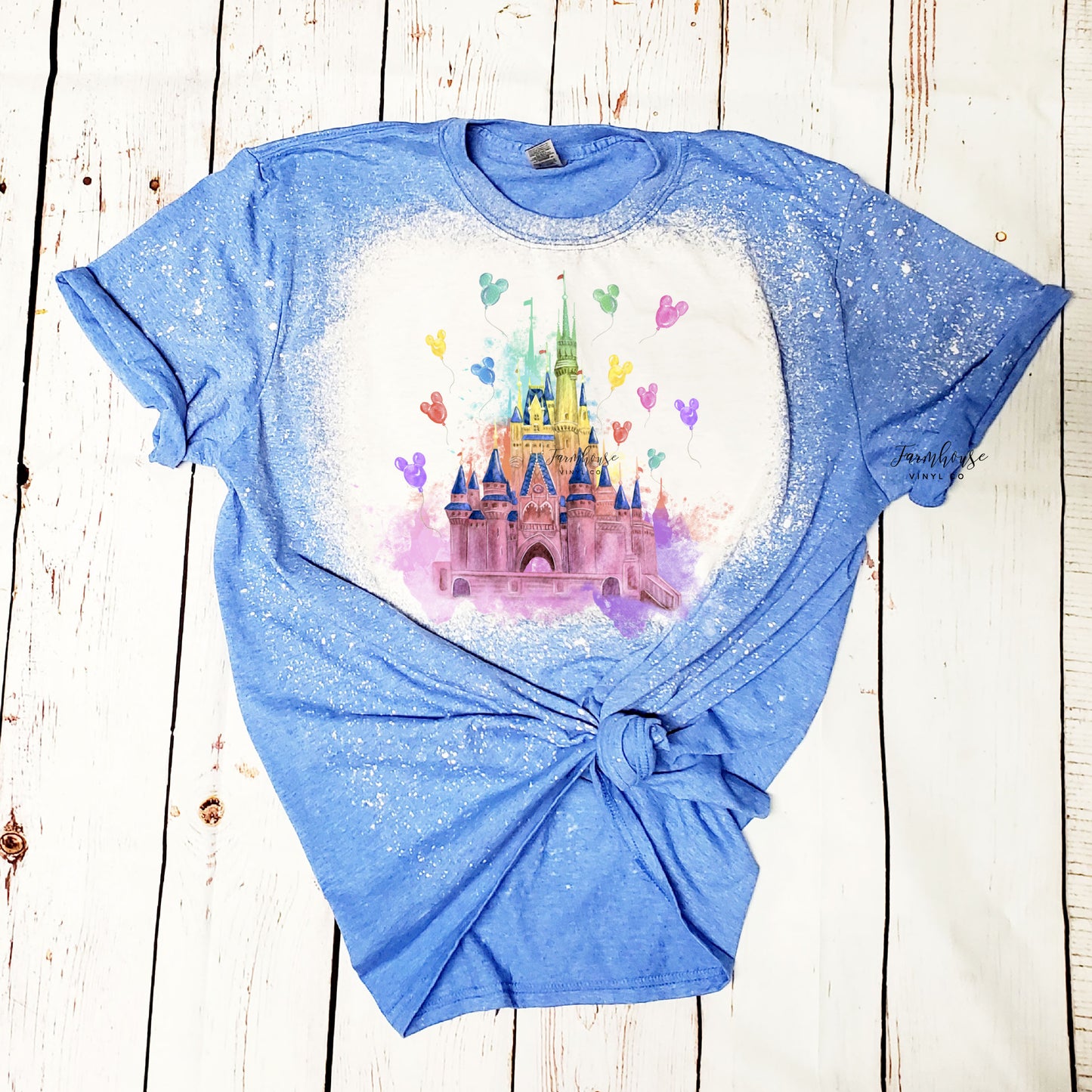 Disney Magic Kingdom Cinderella Castle Balloons Shirt - Farmhouse Vinyl Co