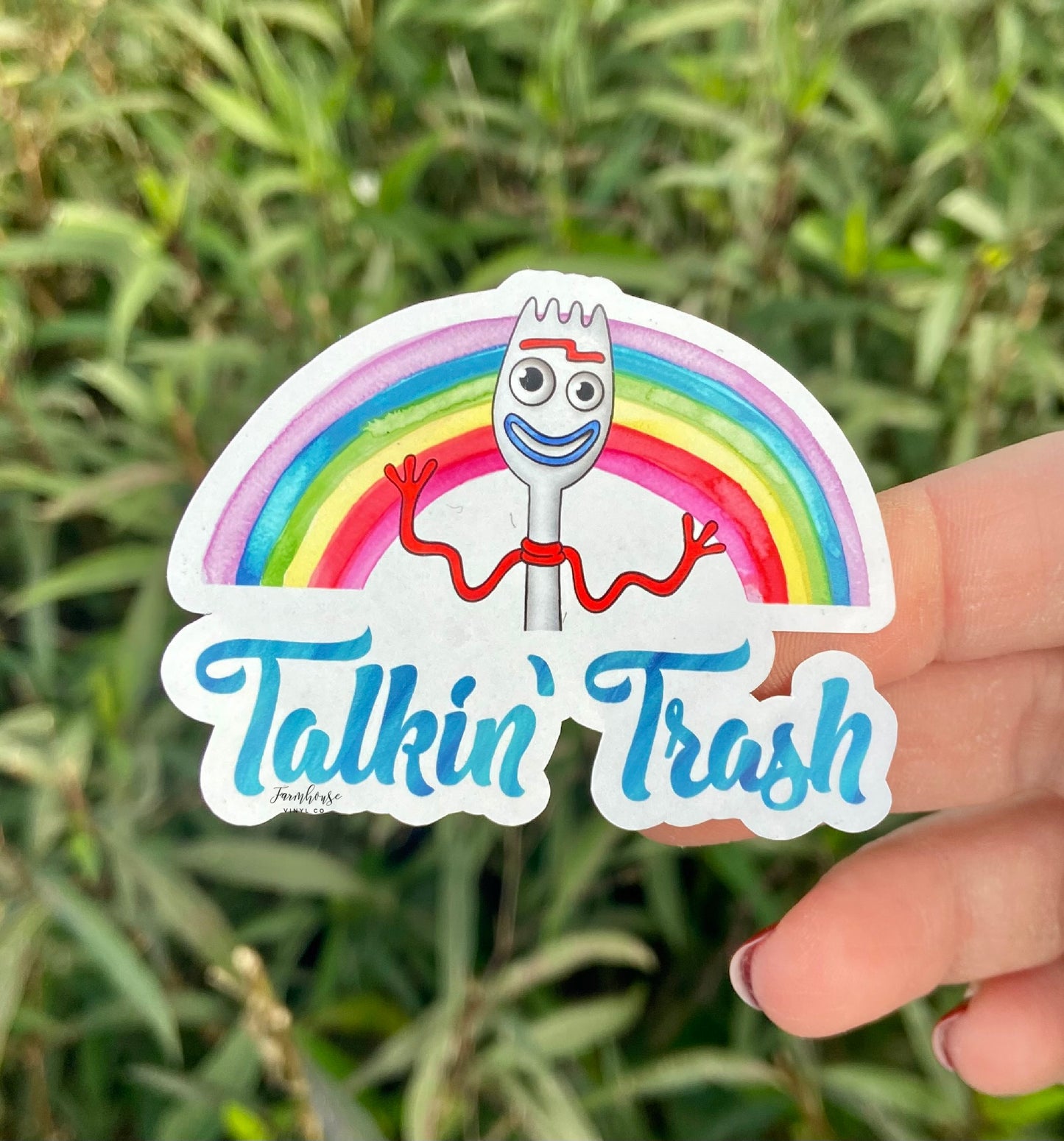 Talkin Trash Forky Style Sticker - Farmhouse Vinyl Co