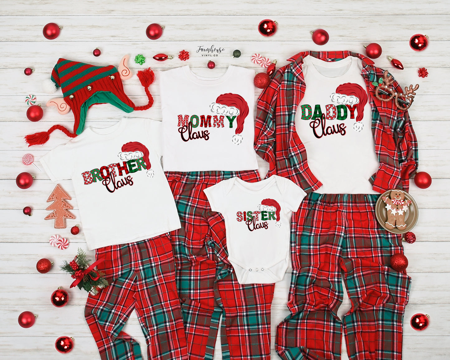 Family Claus Matching Christmas Shirts