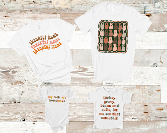 Family Thankgiving Group Shirts