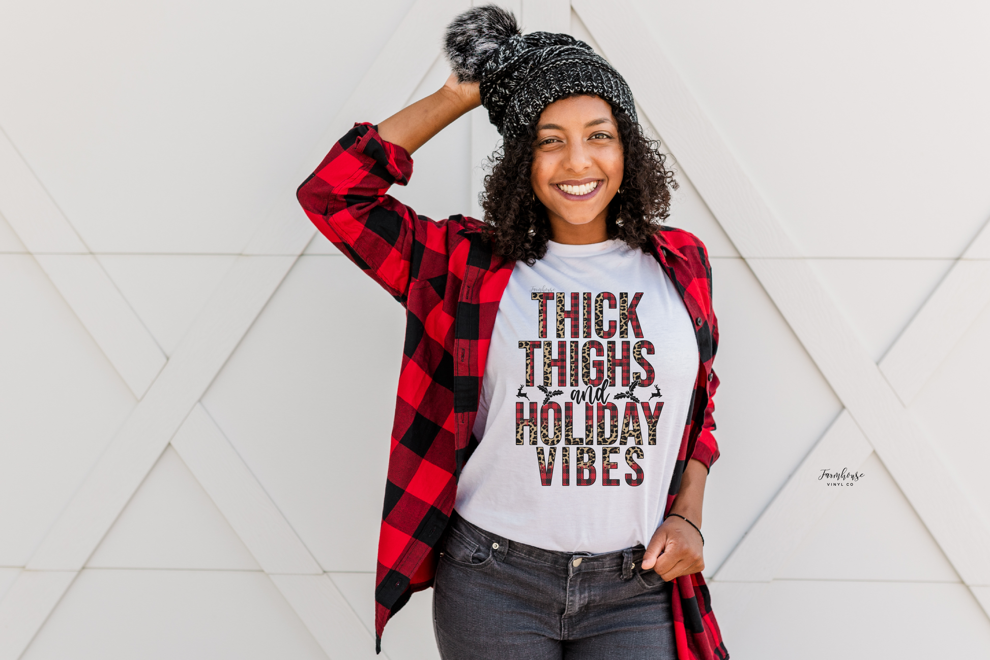 Thick Thighs And Holiday Vibes Shirt - Farmhouse Vinyl Co