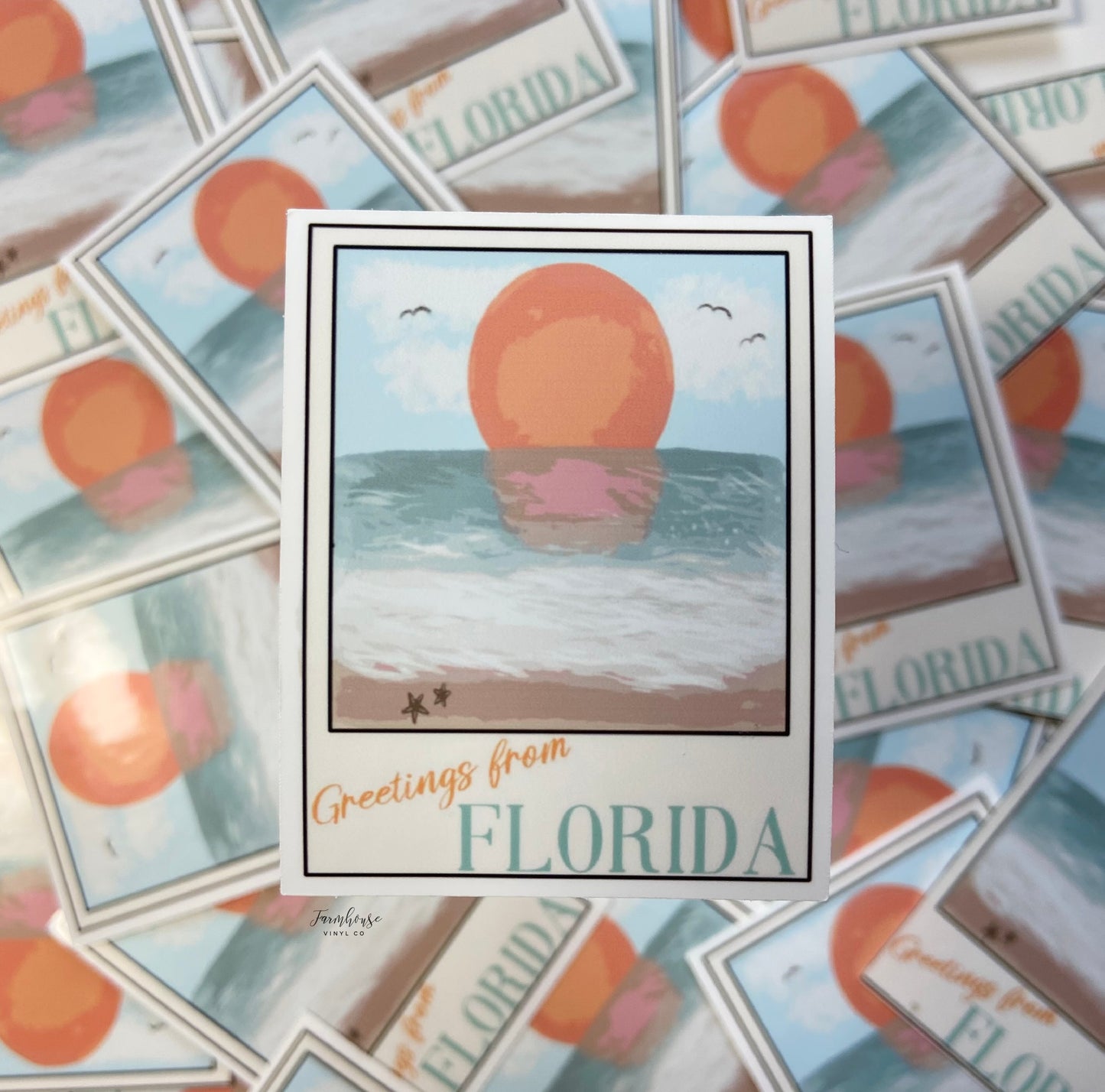 Greetings from Florida State Sticker - Farmhouse Vinyl Co