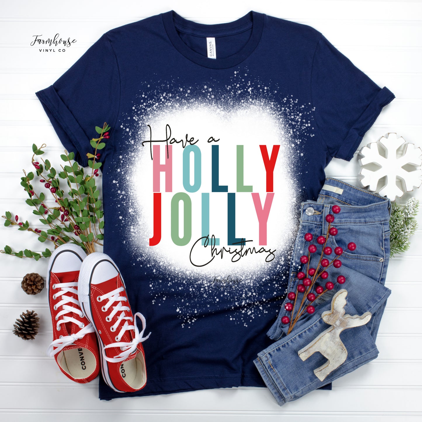 Bright Have A Holly Jolly Christmas Clothing Collection - Farmhouse Vinyl Co