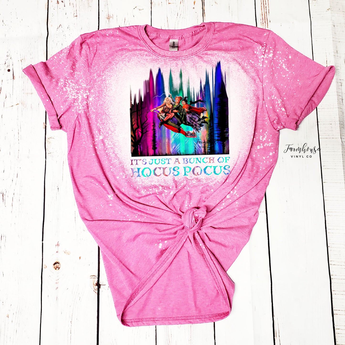 It's Just A Bunch of Hocus Pocus Sanderson Sisters Bleached Shirt