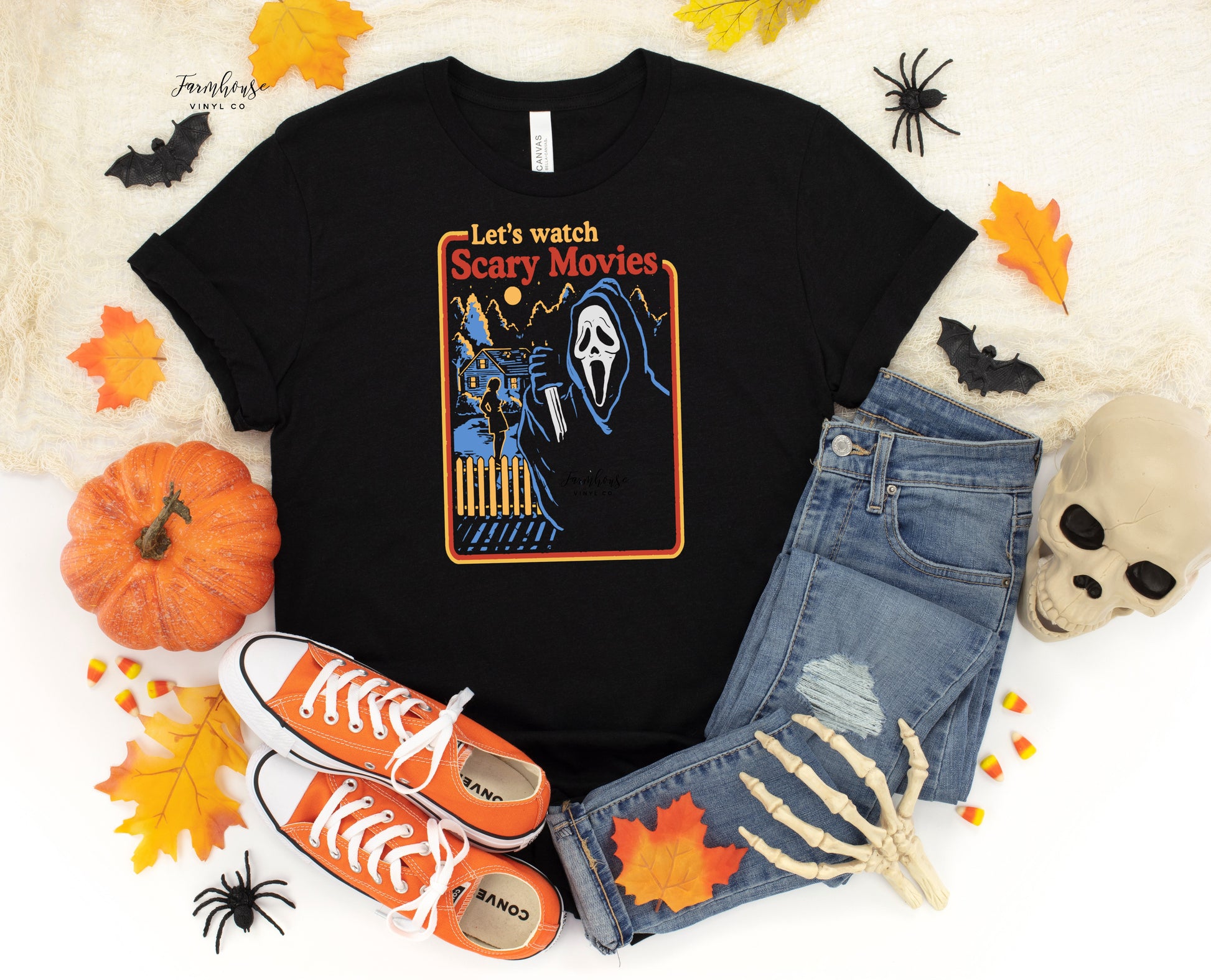 Let's Watch Scary Movies Scream Shirt - Farmhouse Vinyl Co