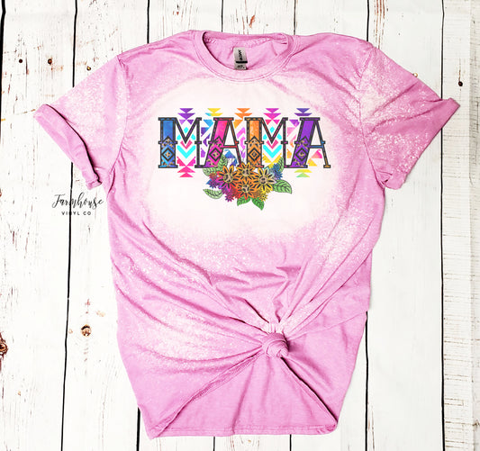 Mama Bleached Shirt - Farmhouse Vinyl Co