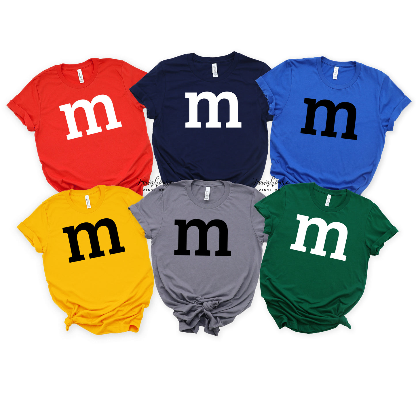 M & M Chocolate Candy Halloween Group Matching Shirts