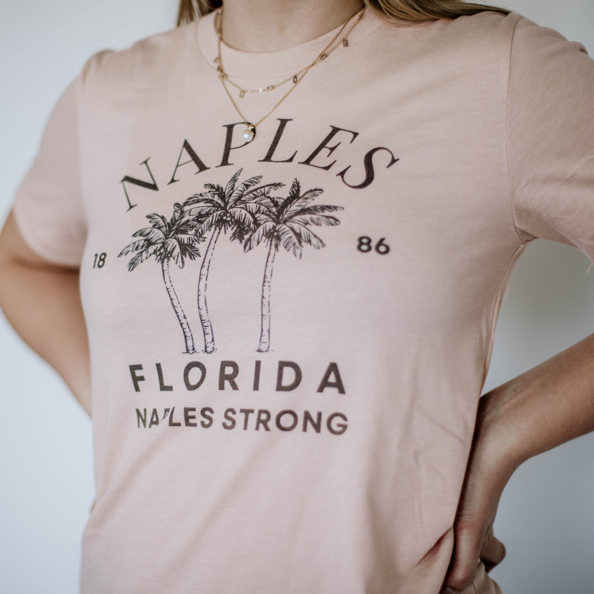 Naples Florida Gulf Coast Strong Palm Trees Shirt