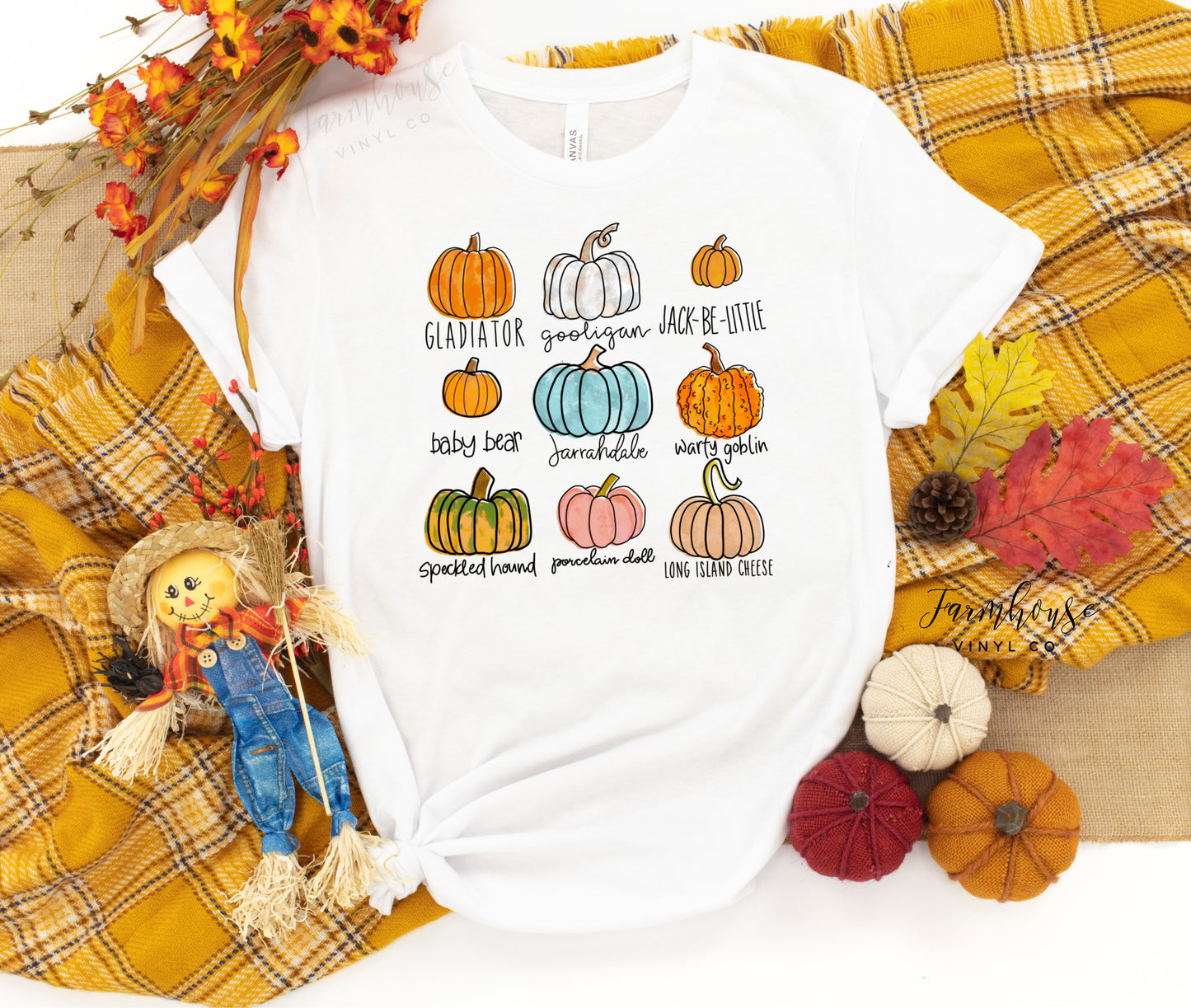 Fall Colorful Pumpkins Shirt - Farmhouse Vinyl Co