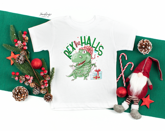 Rex the Halls Christmas Shirt