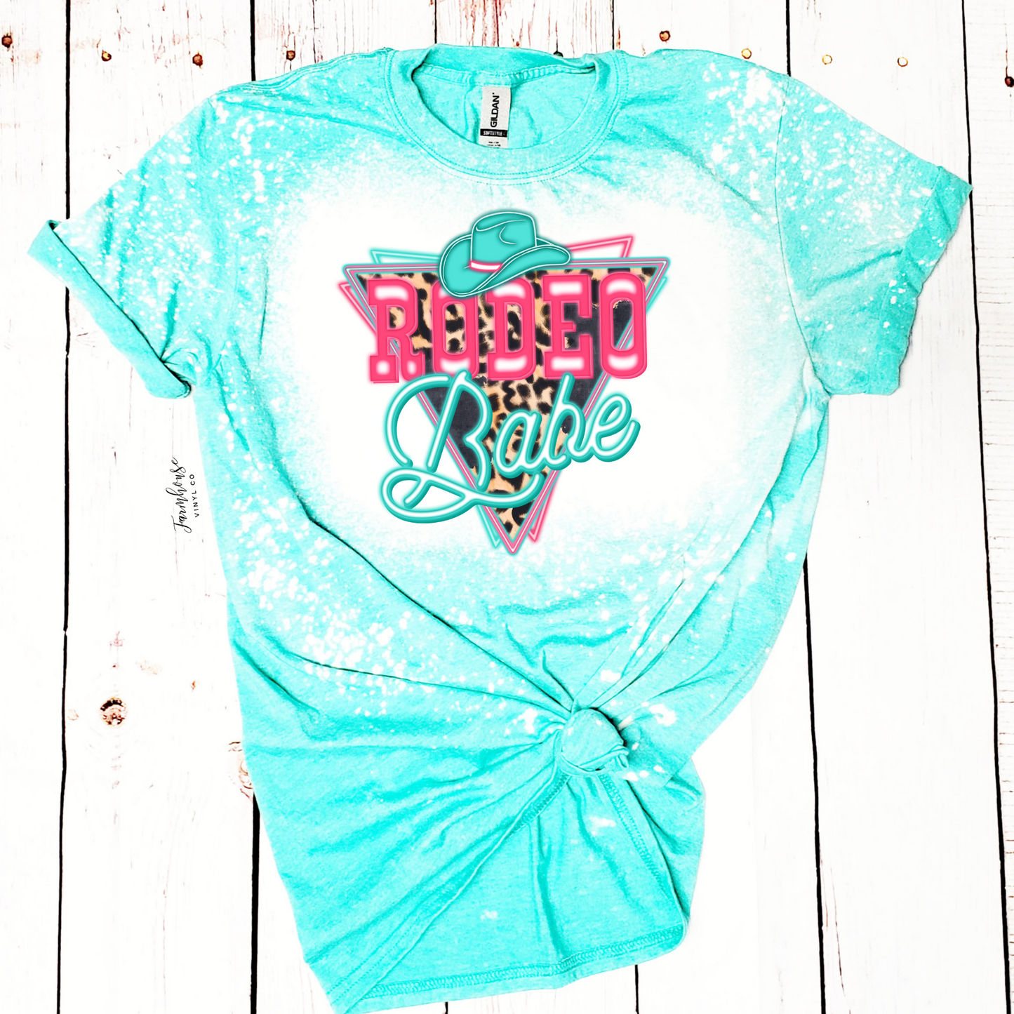Rodeo Babe Bleached Shirt - Farmhouse Vinyl Co