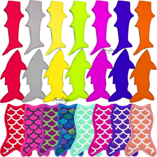 Personalized Mermaid or Shark Tail Popsicle Holder