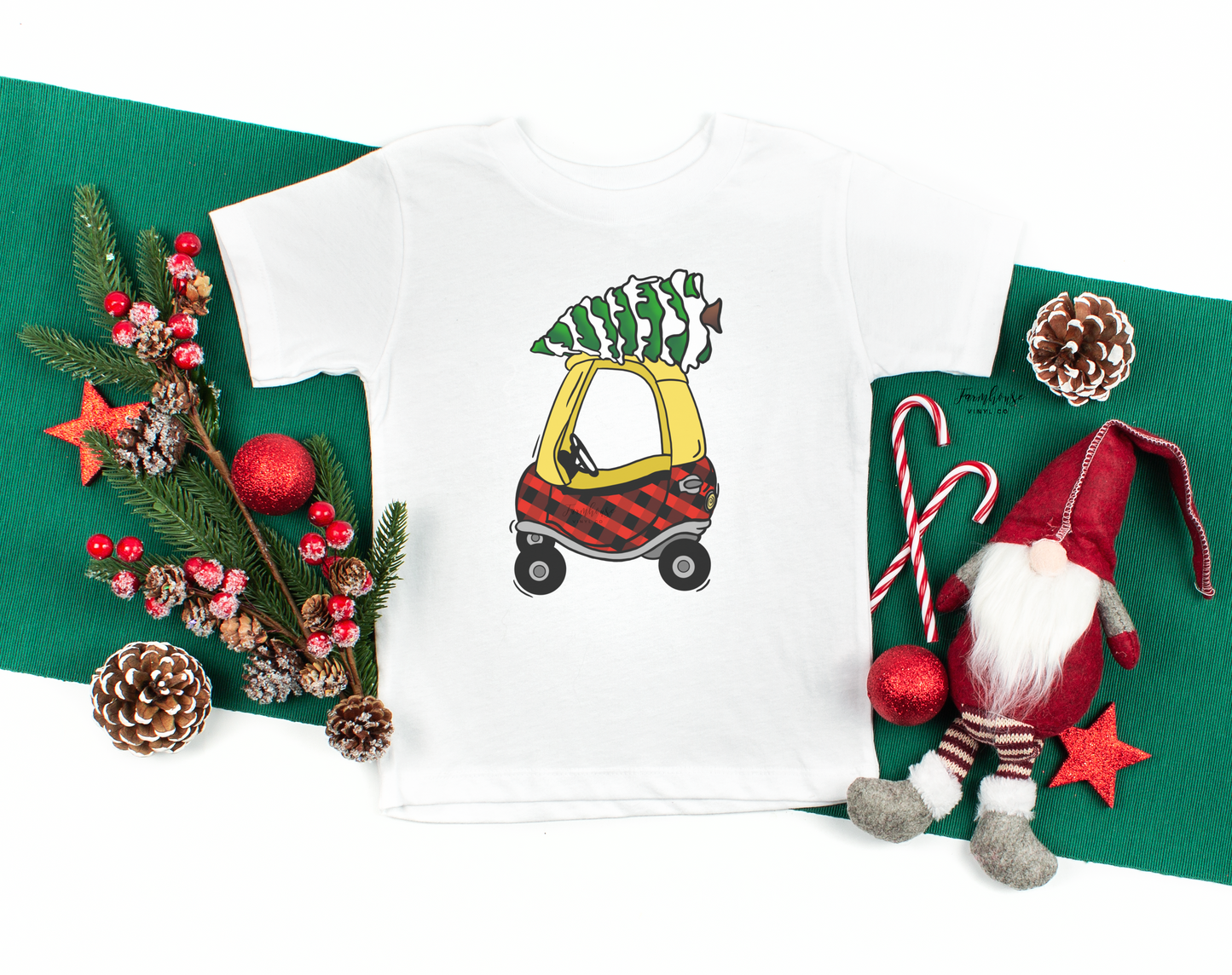 Kids Little Car Christmas Tree Shirt - Farmhouse Vinyl Co