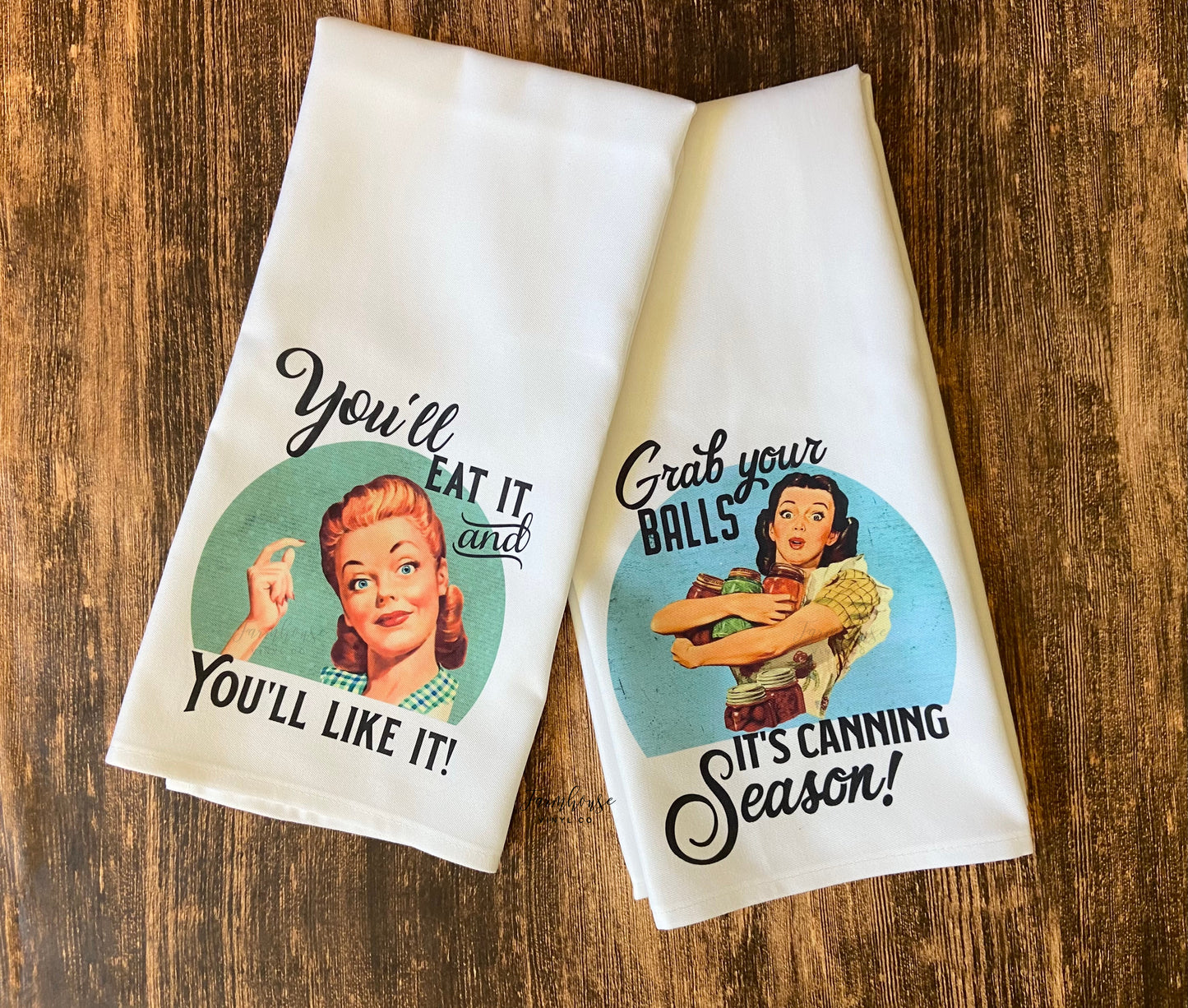 Funny Vintage Inspired Towels - Farmhouse Vinyl Co