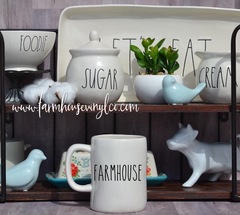 Farmhouse Mug Decals | Farmhouse Vinyl Co.