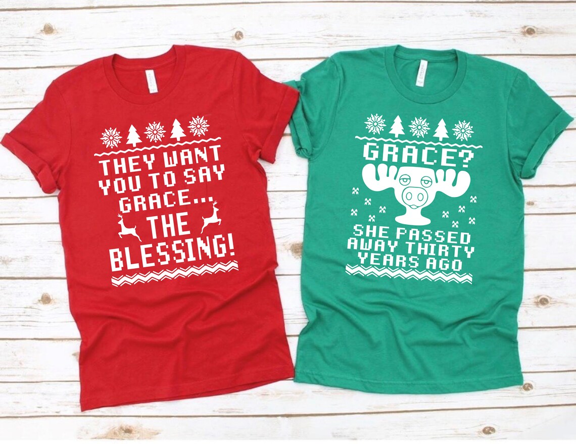 Christmas Say the Blessing Shirt
