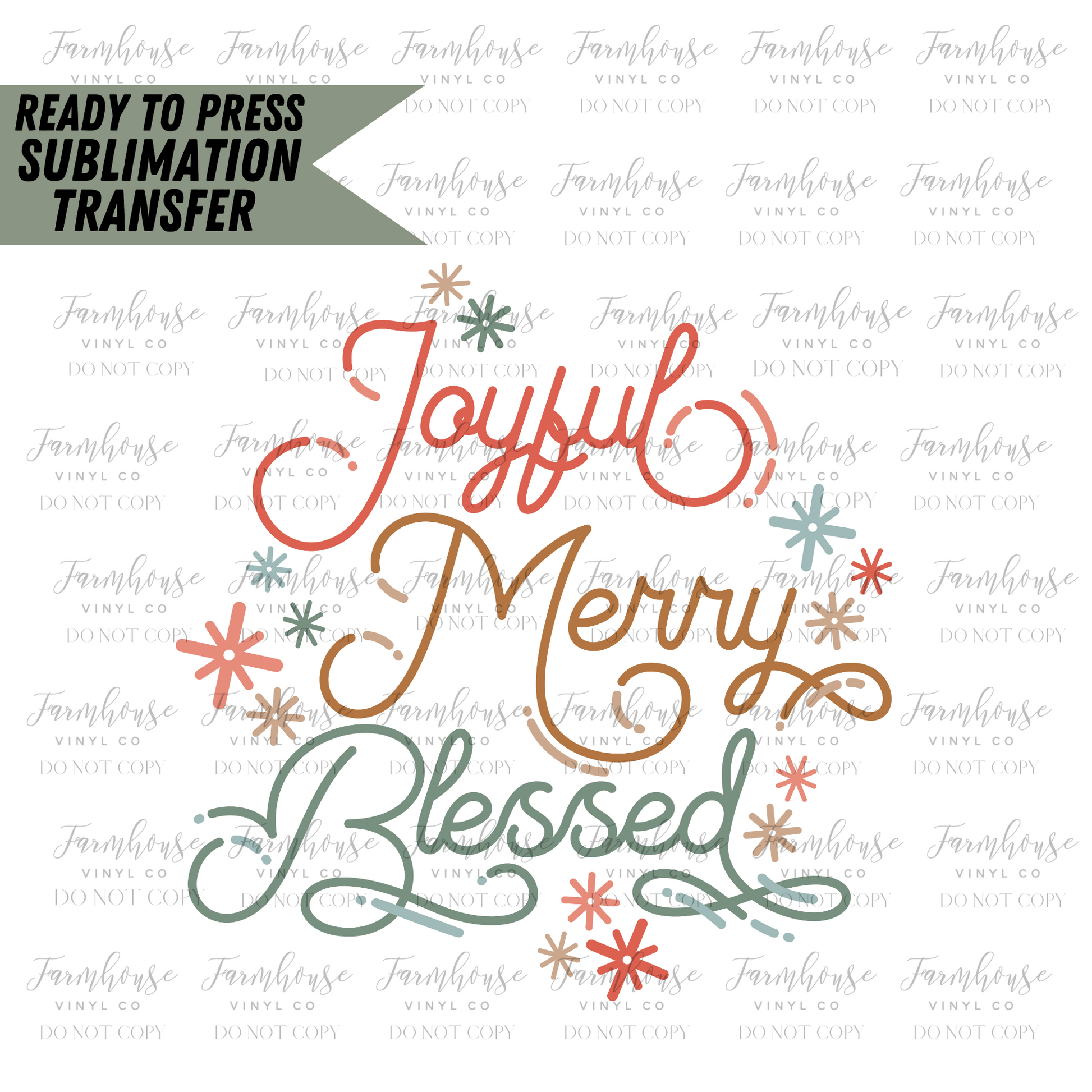 Christmas Sayings Ready to Press Sublimation Transfer - Farmhouse Vinyl Co