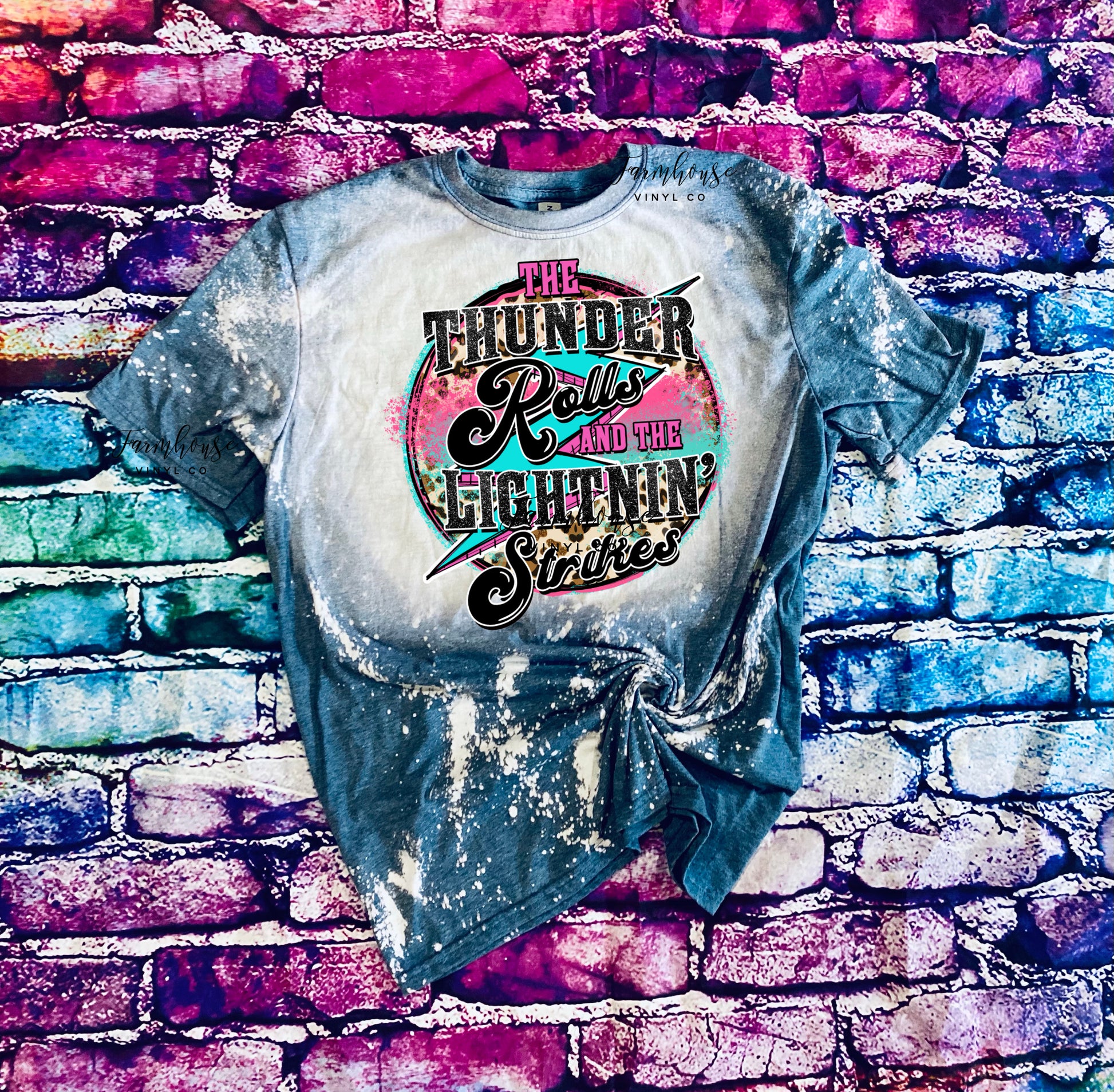 Garth Brooks The Thunder Rolls Country Music Bleached Shirt - Farmhouse Vinyl Co