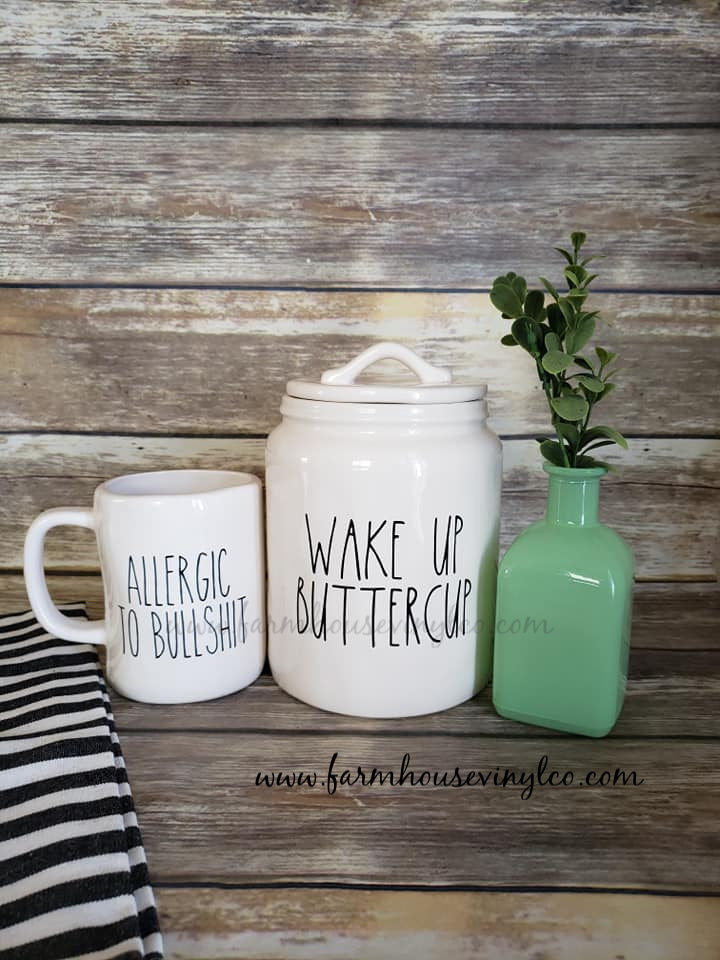 Wake Up Buttercup and Allergic to Bullshit Decals - Farmhouse Vinyl Co
