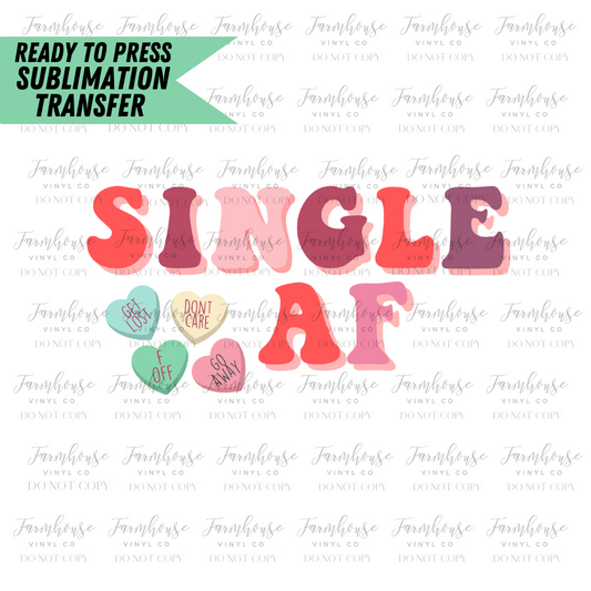 Single Af Ready To Press Sublimation Transfer Design - Farmhouse Vinyl Co