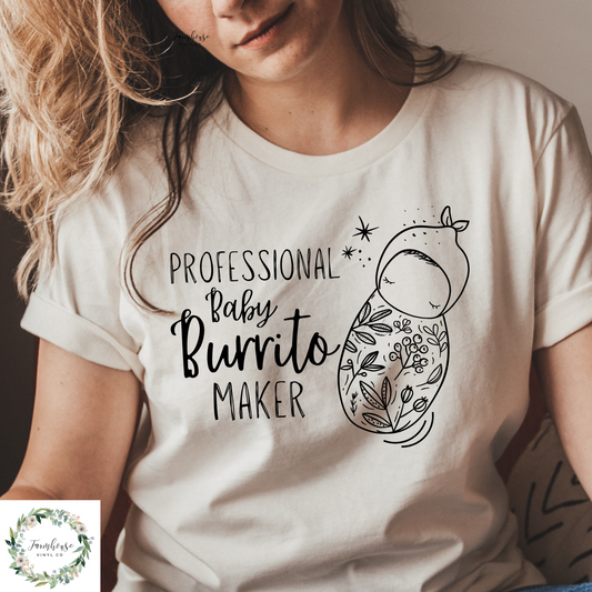 Professional Baby Burrito Maker Shirt