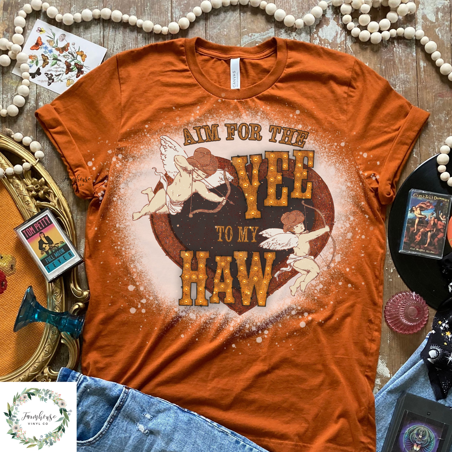 Aim For The Yee To My Haw Bleached Shirt