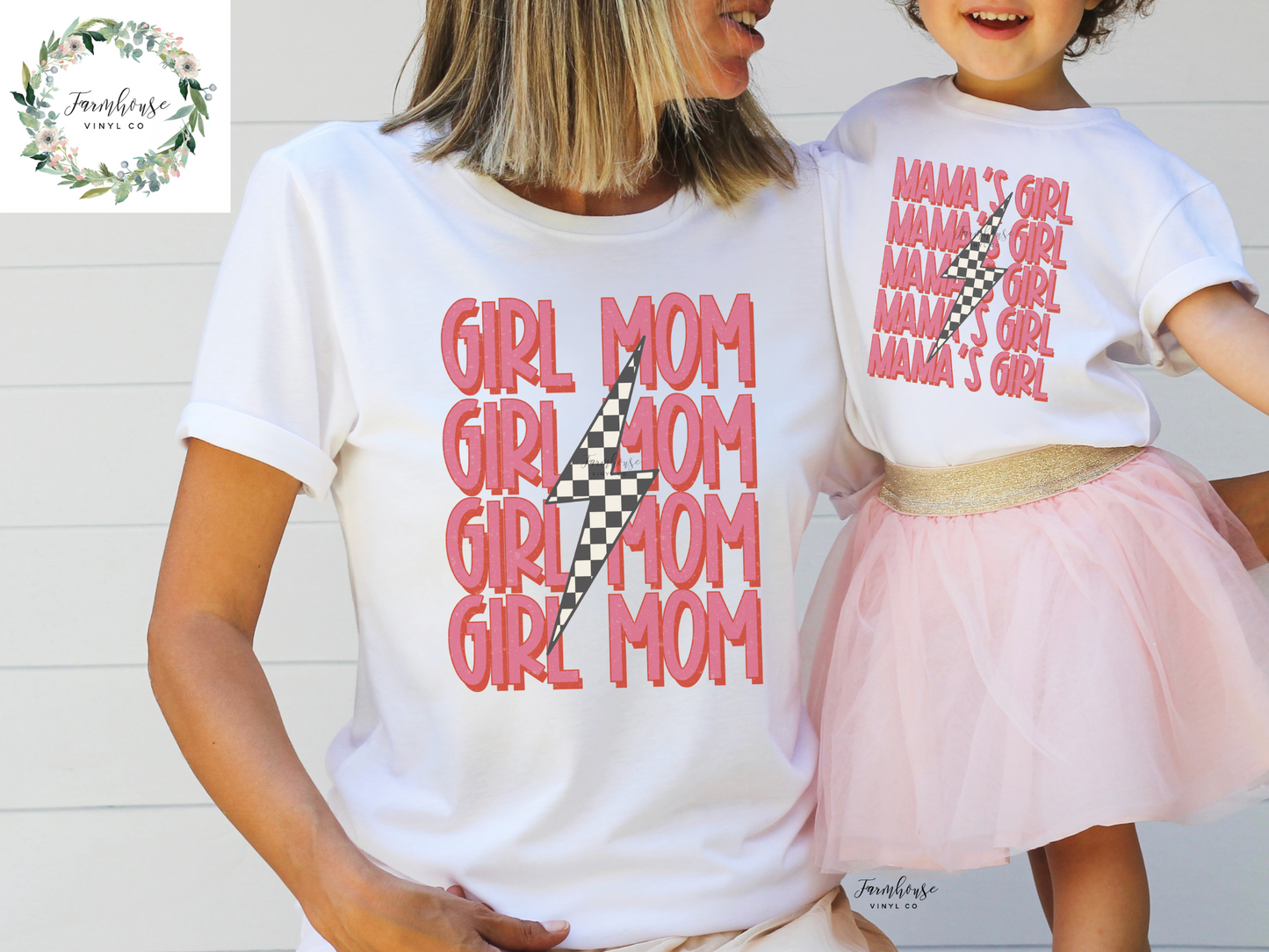 Girl Mom And Mama's Girl Shirt