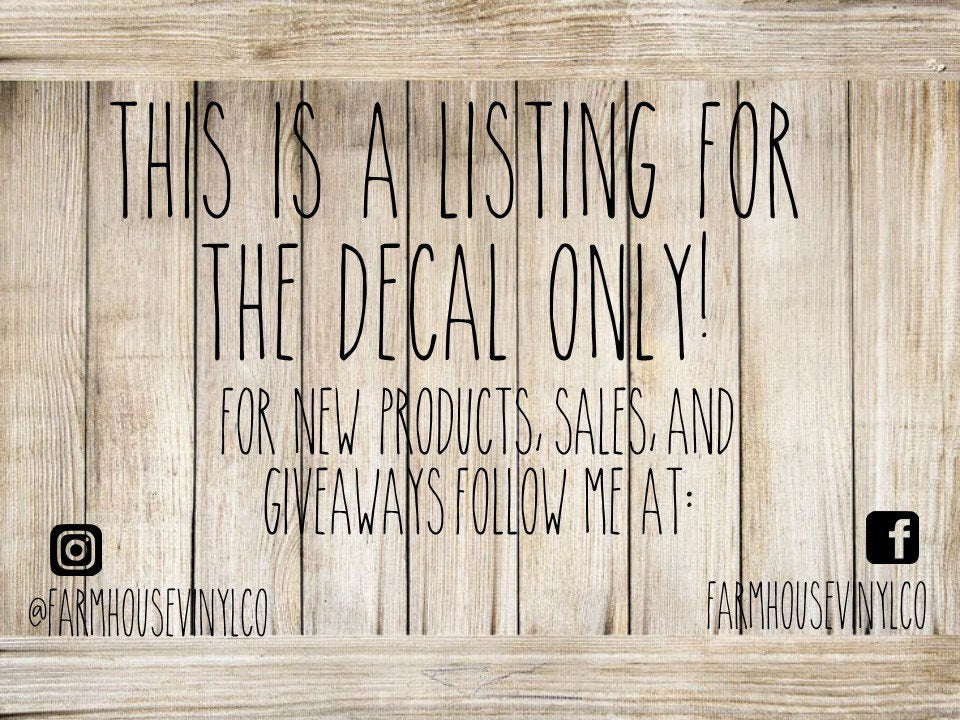 Farmhouse Pantry and Canister Label Decals - Farmhouse Vinyl Co