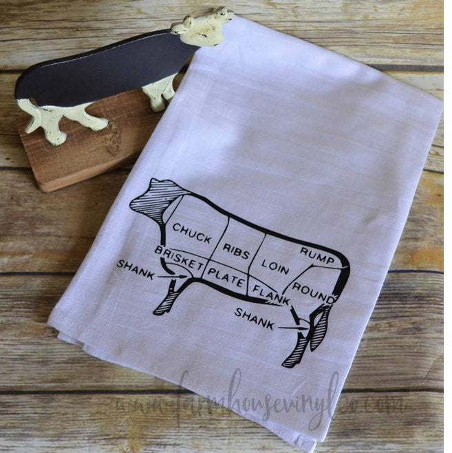 Farmhouse Cow Towel - Farmhouse Vinyl Co