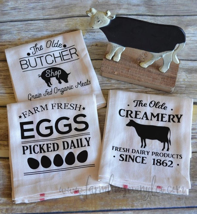Farm Animals Tea Towels - Farmhouse Vinyl Co