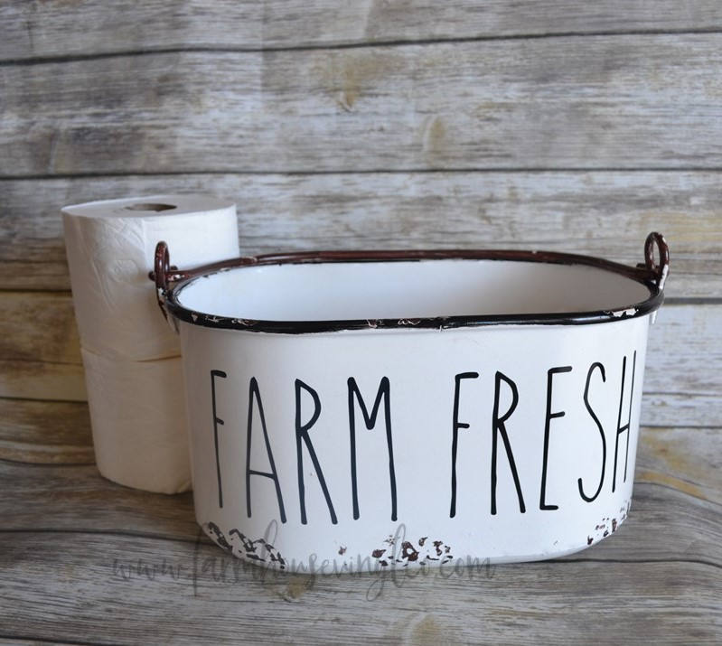 Farmhouse Farm Fresh Bucket Decal - Farmhouse Vinyl Co