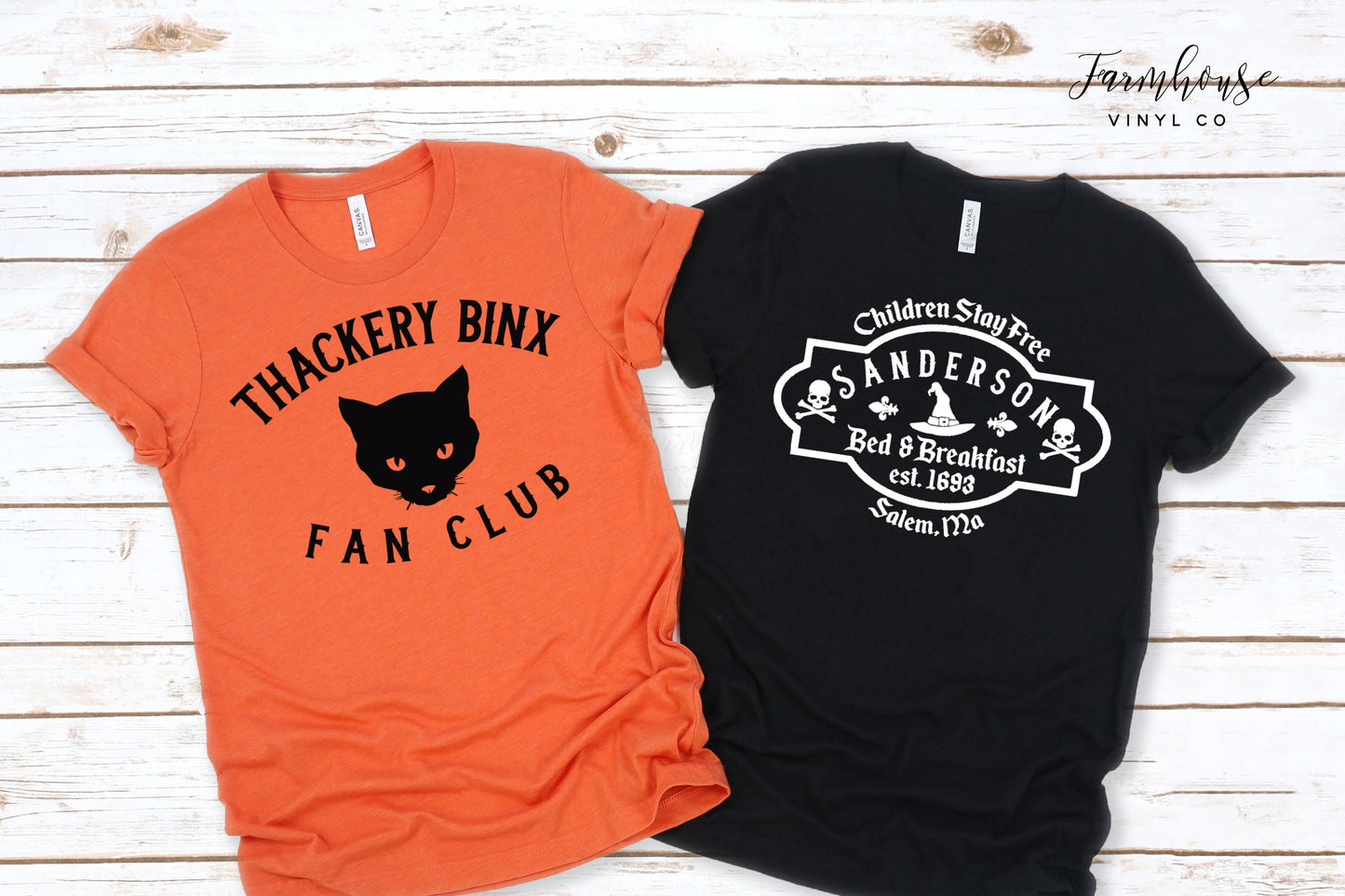 Hocus Pocus Witch Movie T-Shirt / Halloween Shirts / Fall Shirts / Sanderson Sister Shirts / Group Friends Family Shirt / Black Cat Shirt - Farmhouse Vinyl Co