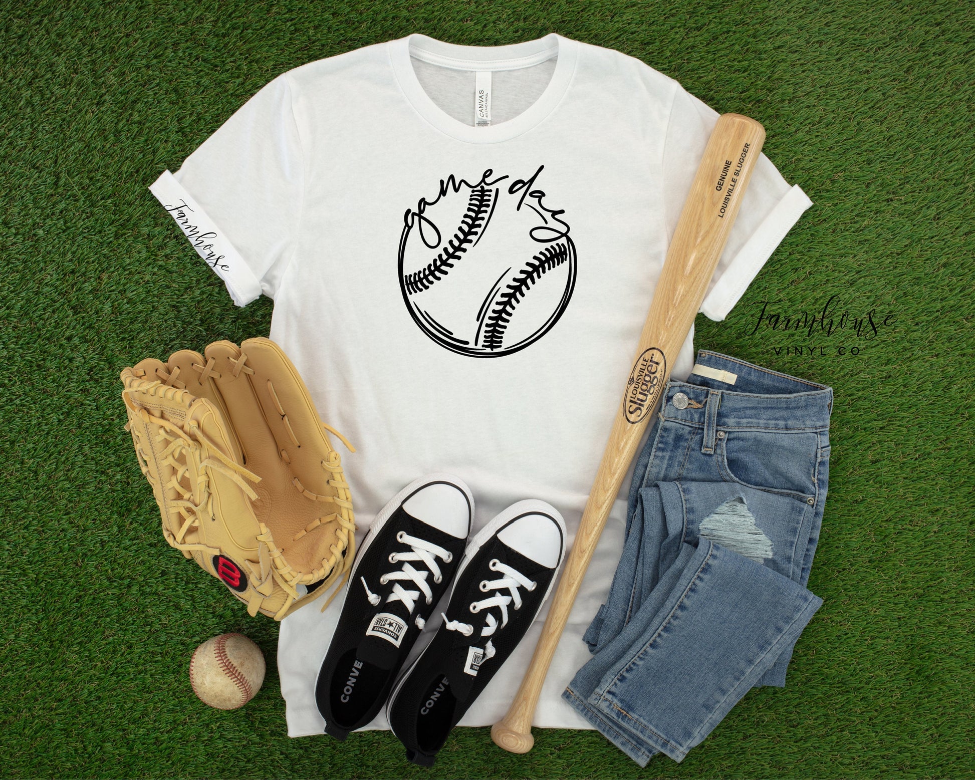 Baseball Gameday Unisex Bella Canvas Shirt~Baseball Shirt~Womens Shirt~Womens TShirt~Tee Shirt~Custom Shirt~Sports Shirt~Baseball Mom Shirt - Farmhouse Vinyl Co