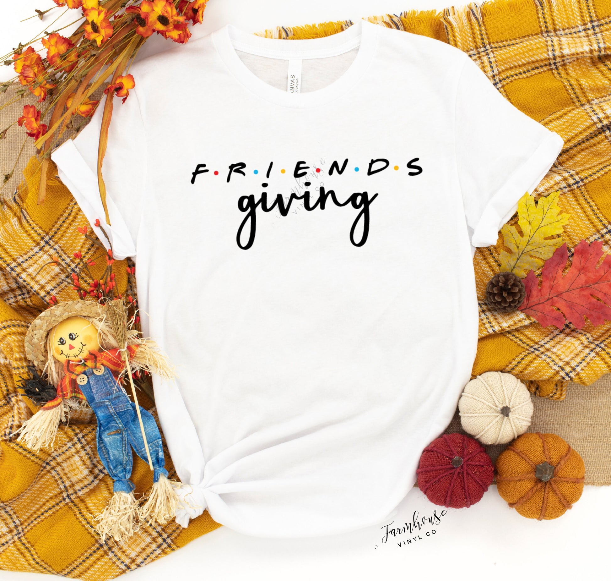 Friends TV Series Friends Giving Unisex Shirt~Friends Fan~Thanksgiving Group Shirts~Friends Group Shirt~Friends Series~Friendsgiving - Farmhouse Vinyl Co