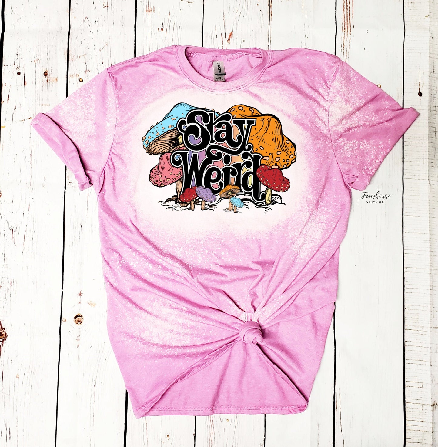 Stay Weird Mushroom Boho Shirt / Womans Tee / Trendy Shirt / Mushroom Hunter / Camping Outdoor Shirt / Hippie Boho T-Shirt / Cottage Core T - Farmhouse Vinyl Co