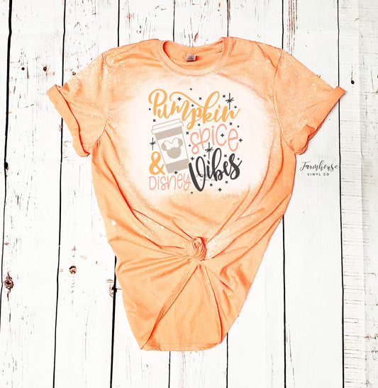 Pumpkin Spice & Dis Vibes Shirt / Halloween Vacation Shirt / Halloween Couple Shirt / Magical Vacation Shirt / Boo Bash Shirt - Farmhouse Vinyl Co