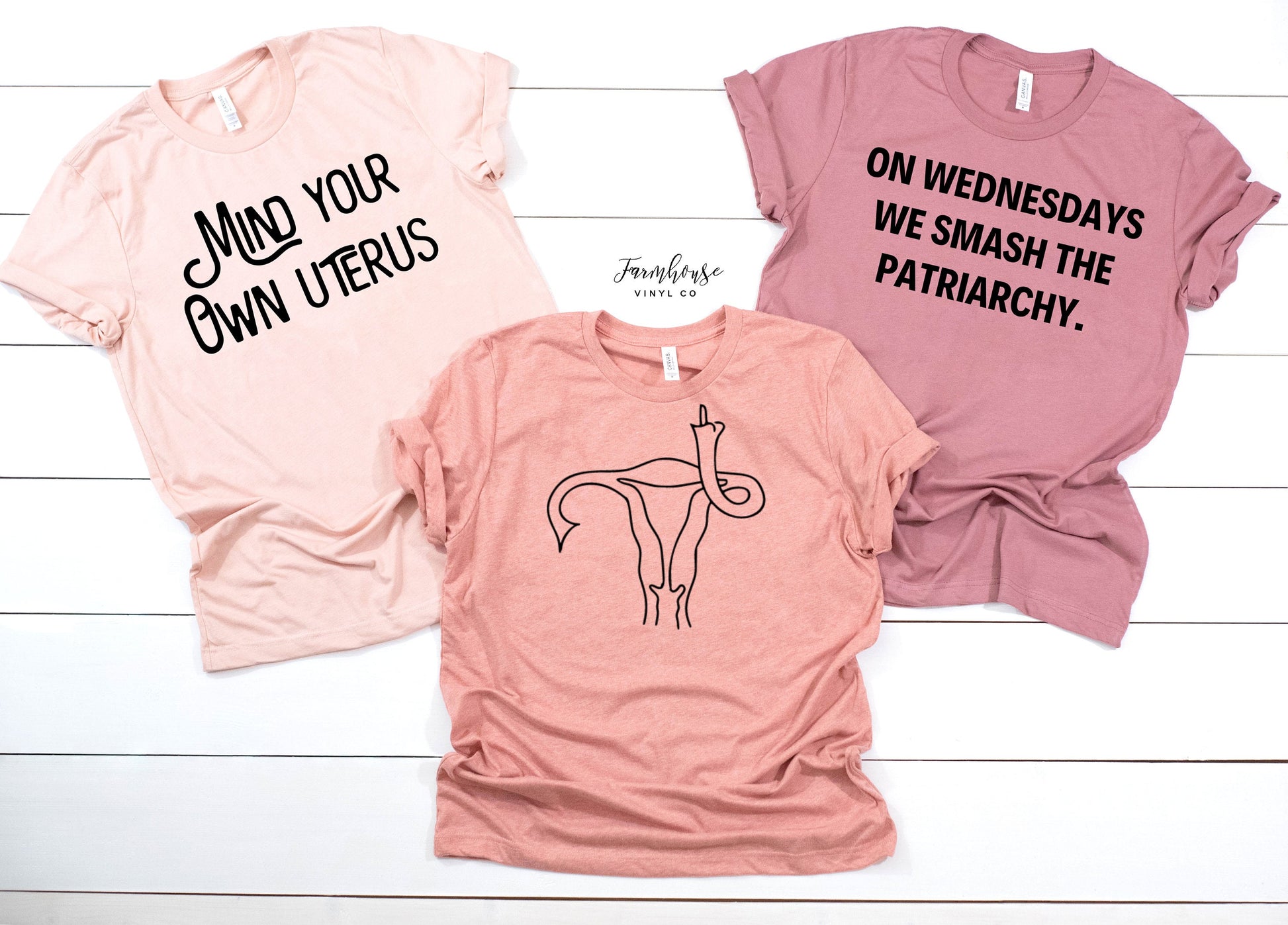On Wednesdays We Smash the Patriarchy Shirts / Mommy Me Shirts / Womens Empowerment TShirt / Womens March Oct 2nd 2021 / Womens Group Shirts - Farmhouse Vinyl Co
