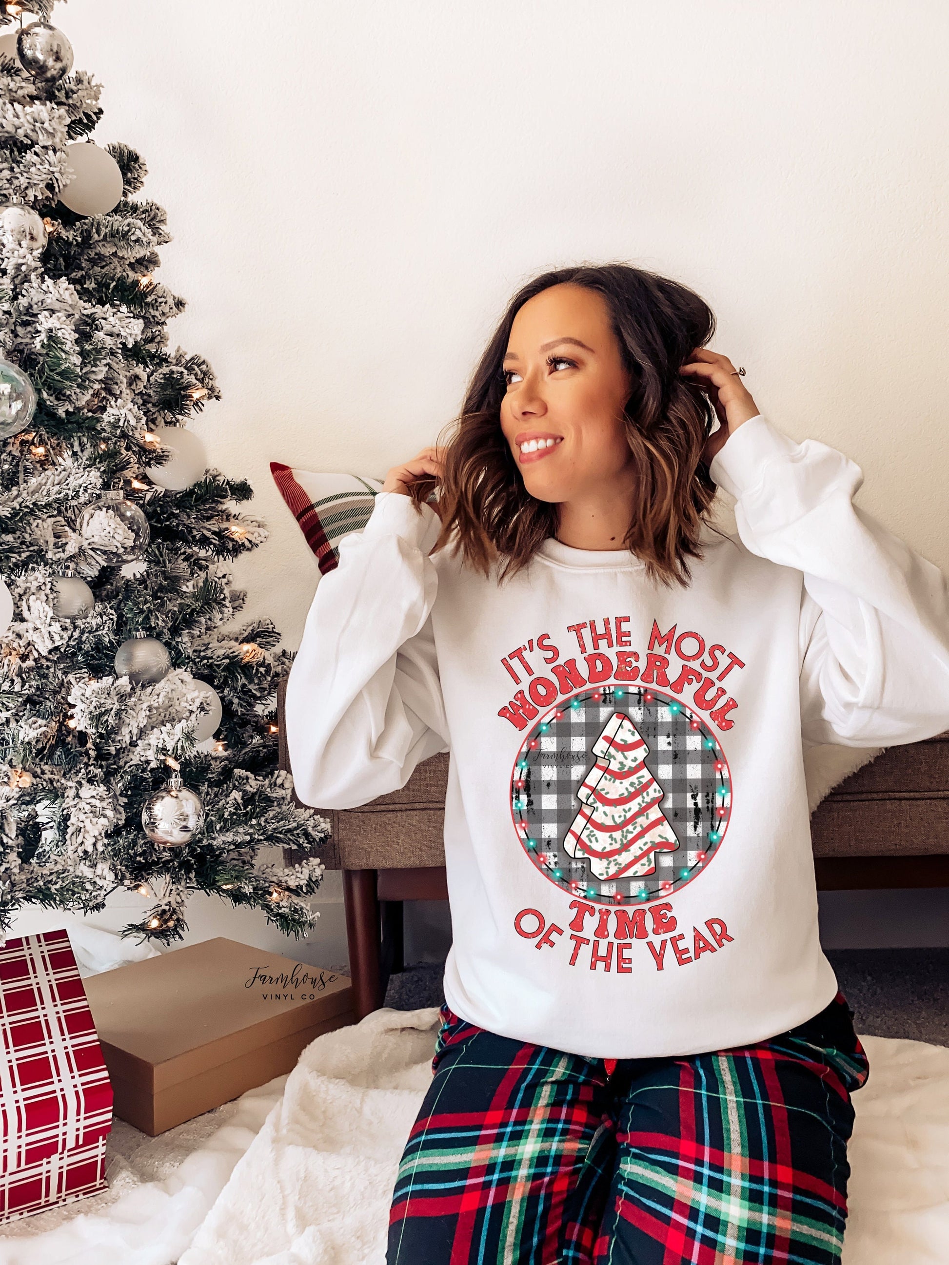 Christmas Tree Cake Shirt / Funny Chirstmas TShirt / Most Wonderful Time of the Year Sweatshirt / Xmas Mom Shirt / Xmas Tree Cakes - Farmhouse Vinyl Co