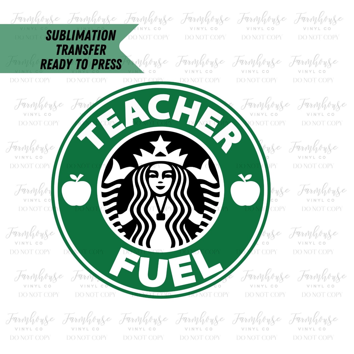 Teacher Fuel Coffee, Ready To Press, Sublimation Transfers, Sublimation, Transfer Ready To Press, Heat Transfer Design, Coffee Lover Design - Farmhouse Vinyl Co