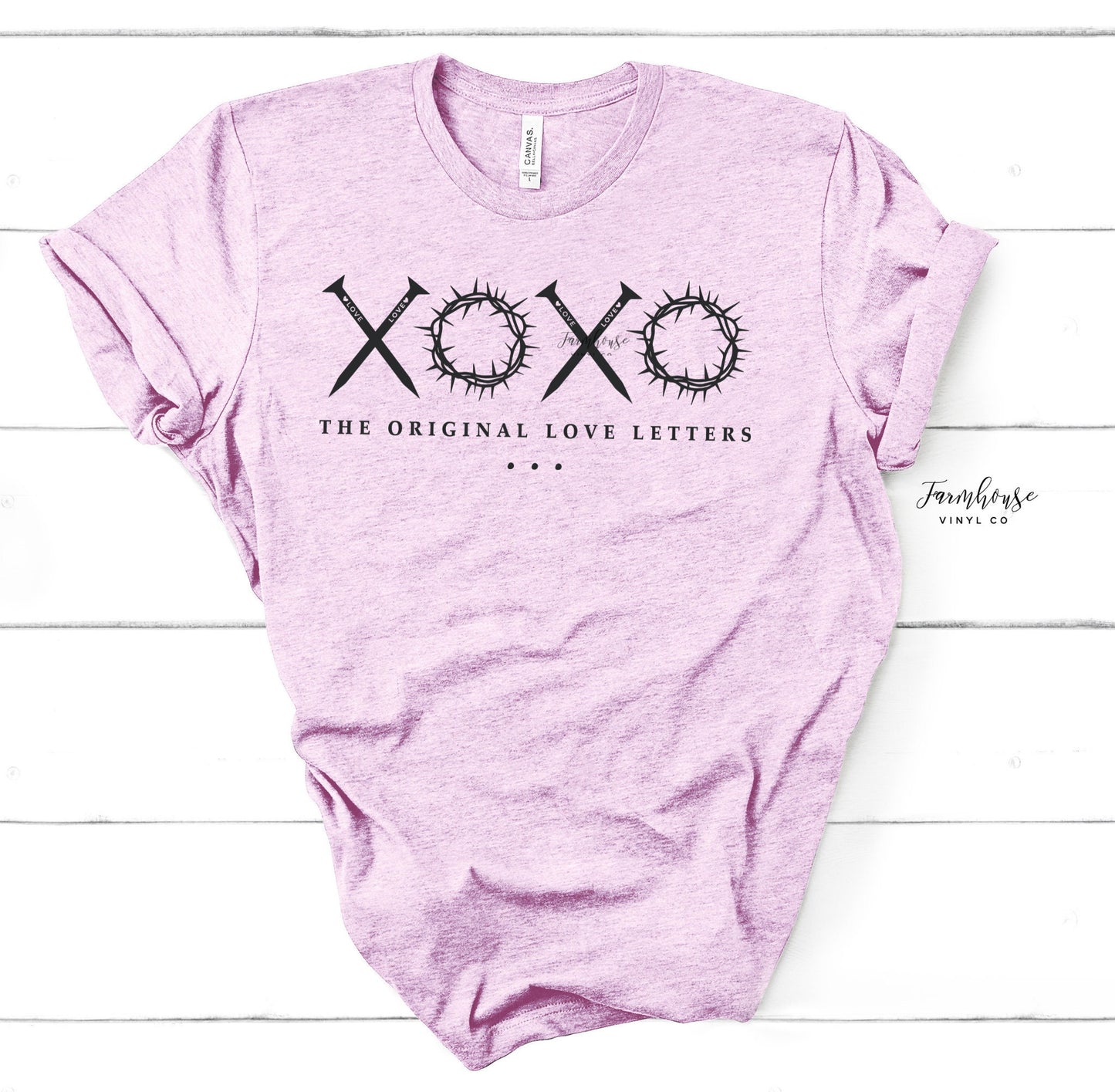 XOXO Original Love Letters Easter Shirt / Trendy tee shirt / Kids Easter T Shirt / Easter Party / Christian Scripture Shirt - Farmhouse Vinyl Co