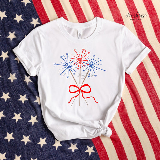4th of July Sparklers Bouquet Shirt / Trendy shirt / Independence Day Shirts / Children Summer Tees / 4th of July Kid TShirts / Sparklers - Farmhouse Vinyl Co