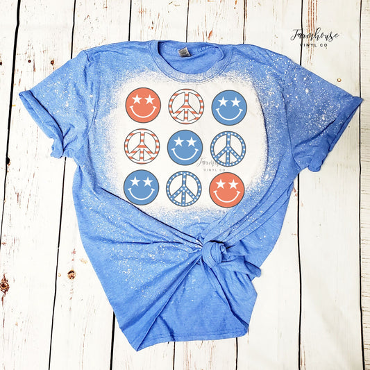 4th of July  Face Shirt / Trendy shirt / Independence Day Shirts / Children Summer Tees / 4th of July Kid TShirts / Stars and Stripes - Farmhouse Vinyl Co