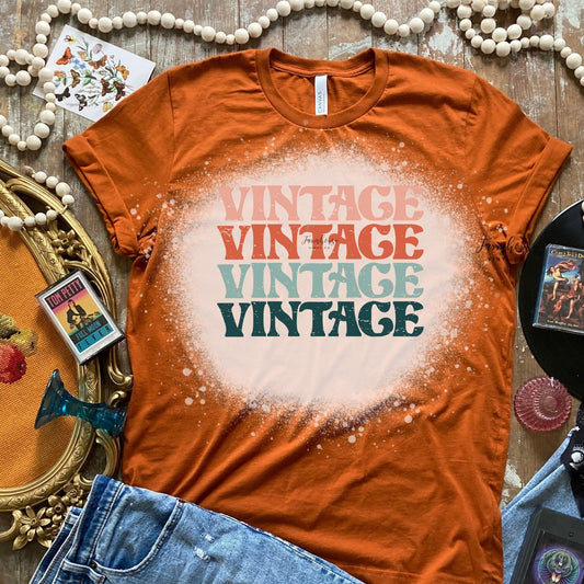 Vintage Stacked Retro Font Tee Shirt / Positive Quote Sweatshirt Tee / Retro Face / Hippie Tie Dye / Trendy Retro T Shirt / Vintage Lover - Farmhouse Vinyl Co