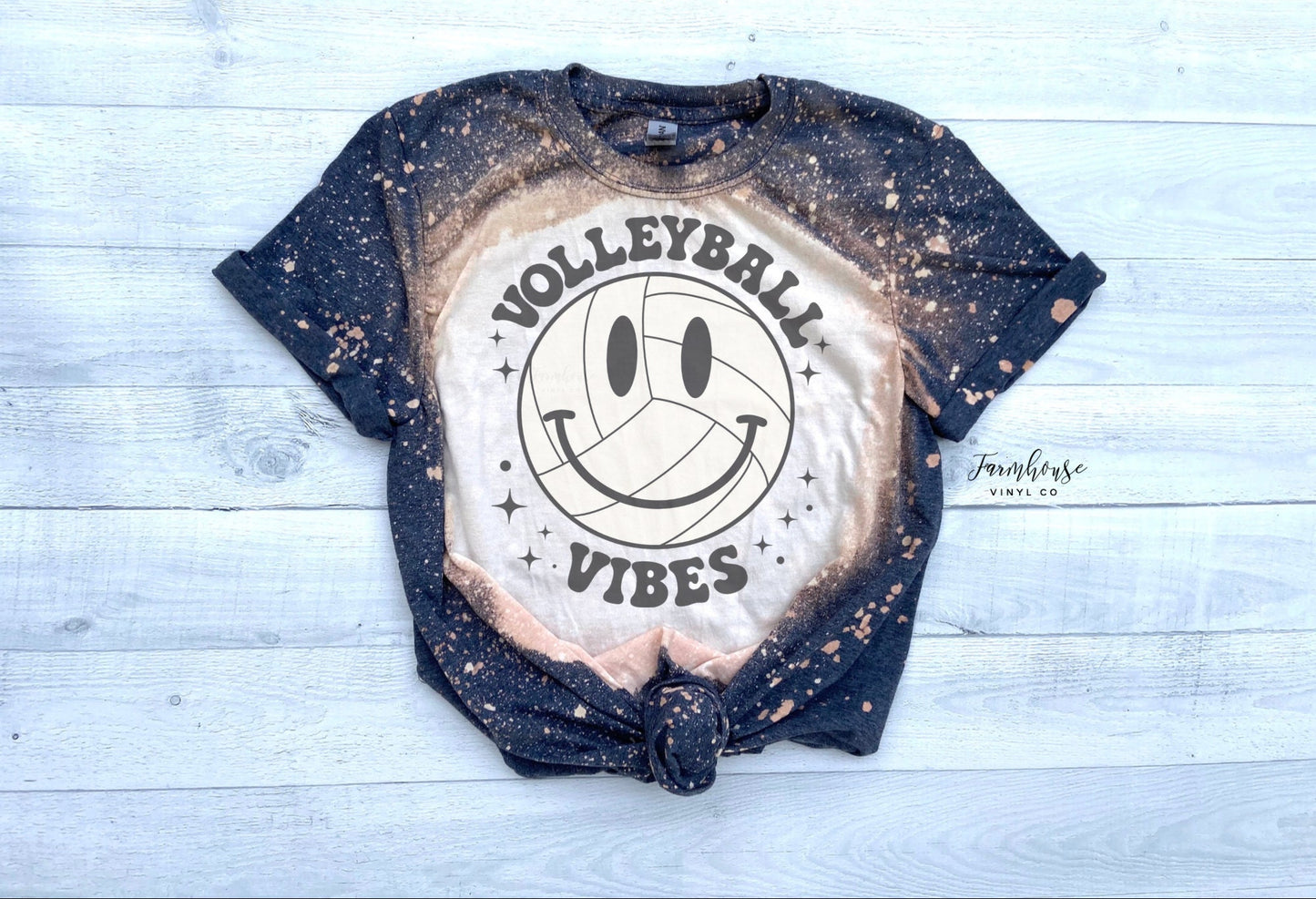 Volleyball Vibes Face Retro Shirt / Trendy shirt / Volleyball Mom Shirt /  Volleyball Game Day Tee / Team Mom Shirts / Volleyball Team Shirt - Farmhouse Vinyl Co