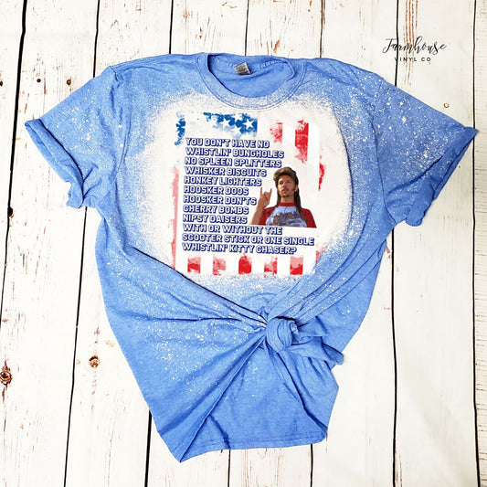Firework Stand Funny Joe Dirt 4th of July Bleached Shirt / 4th of July / Independence Day Shirt / Summer BBQ Shirt / Merica Mullet Shirt - Farmhouse Vinyl Co